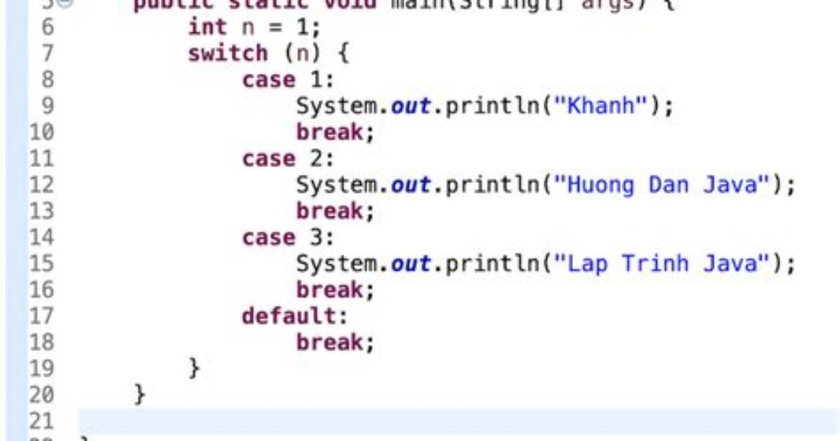 Java Using Enum with Switch Statement