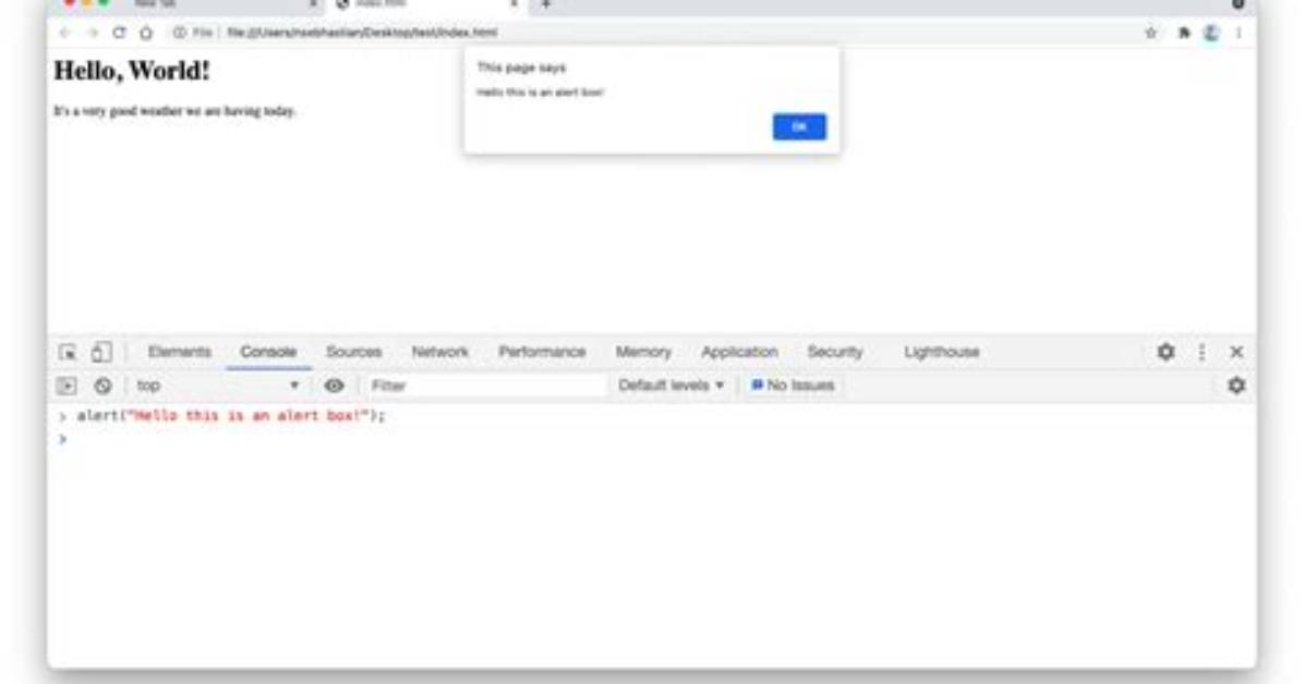 Javascript Alert Doesn't Show