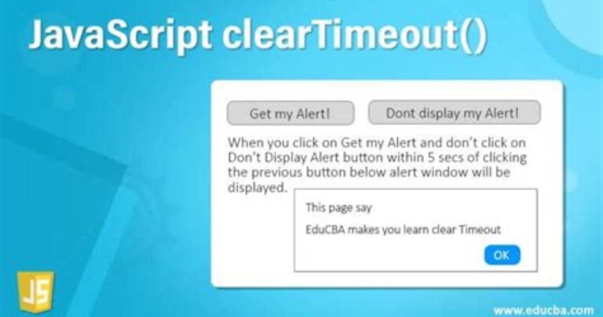 Javascript clearTimeout Not Working