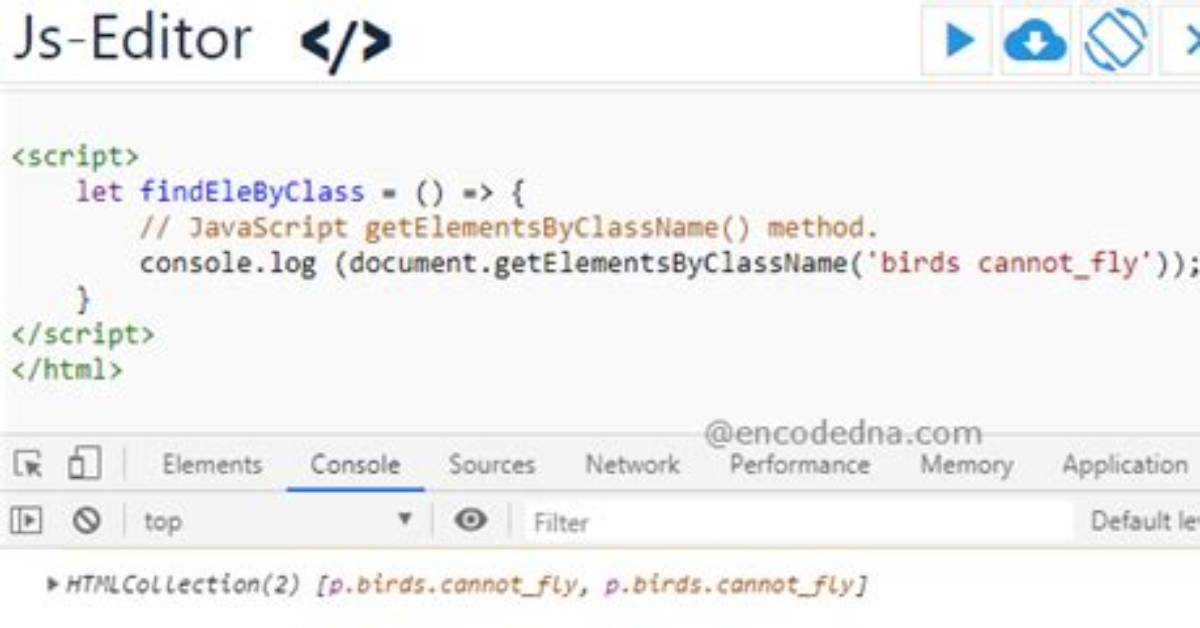 Javascript Get Element by Name