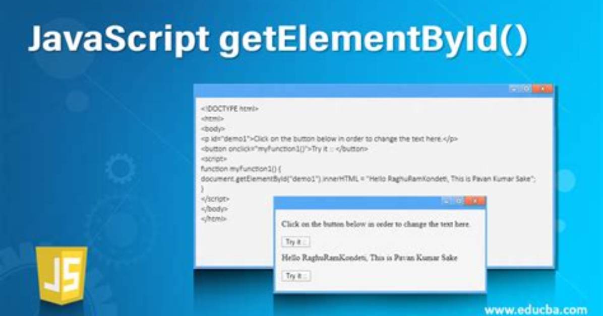 Javascript getElementByID() Not Working [Duplicate]