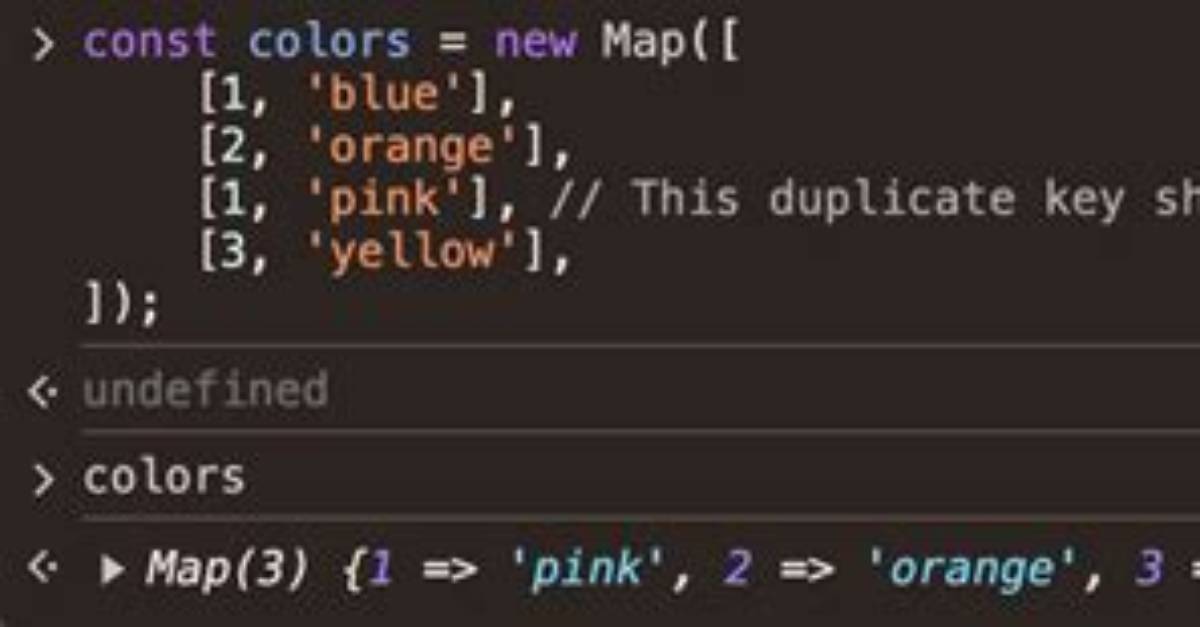 Javascript Map Has Duplicate Keys