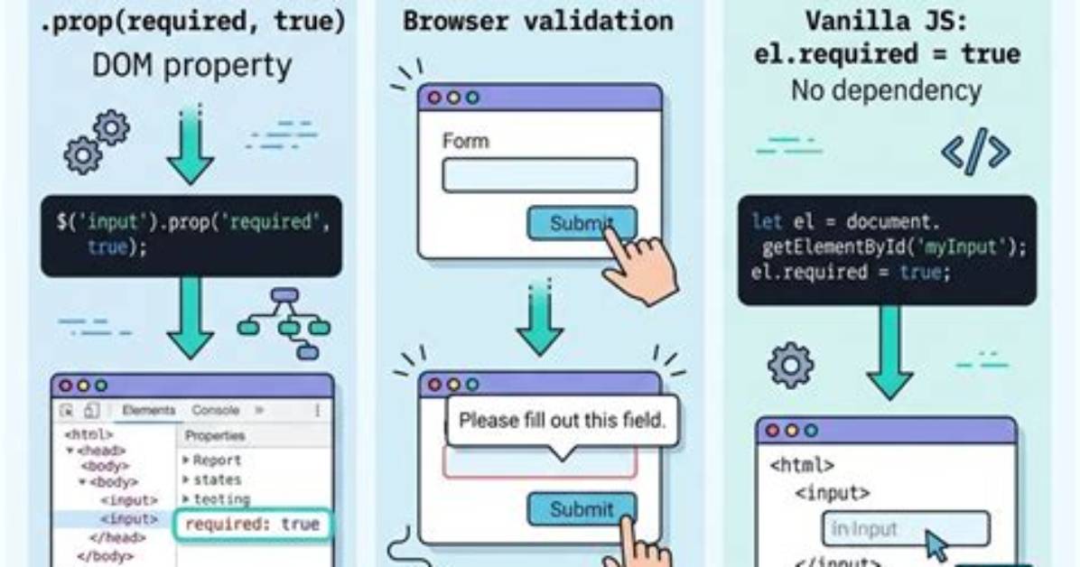 Javascript Prop('Required', True) Works but Prop('Required', False) Doesn't?