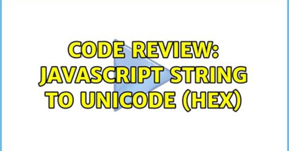 Javascript: Unicode String to Hex