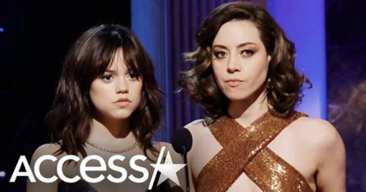 Jenna Ortega, Aubrey Plaza's Viral Sag Awards Moment While Presenting