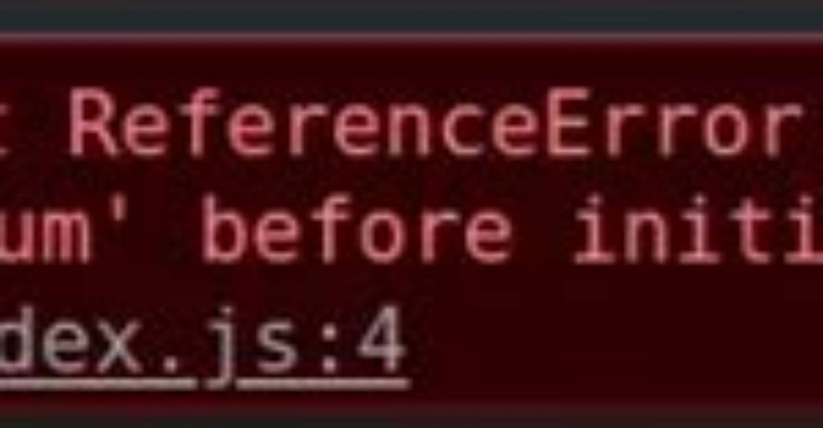 Jest Referenceerror: Cannot Access '' Before Initialization