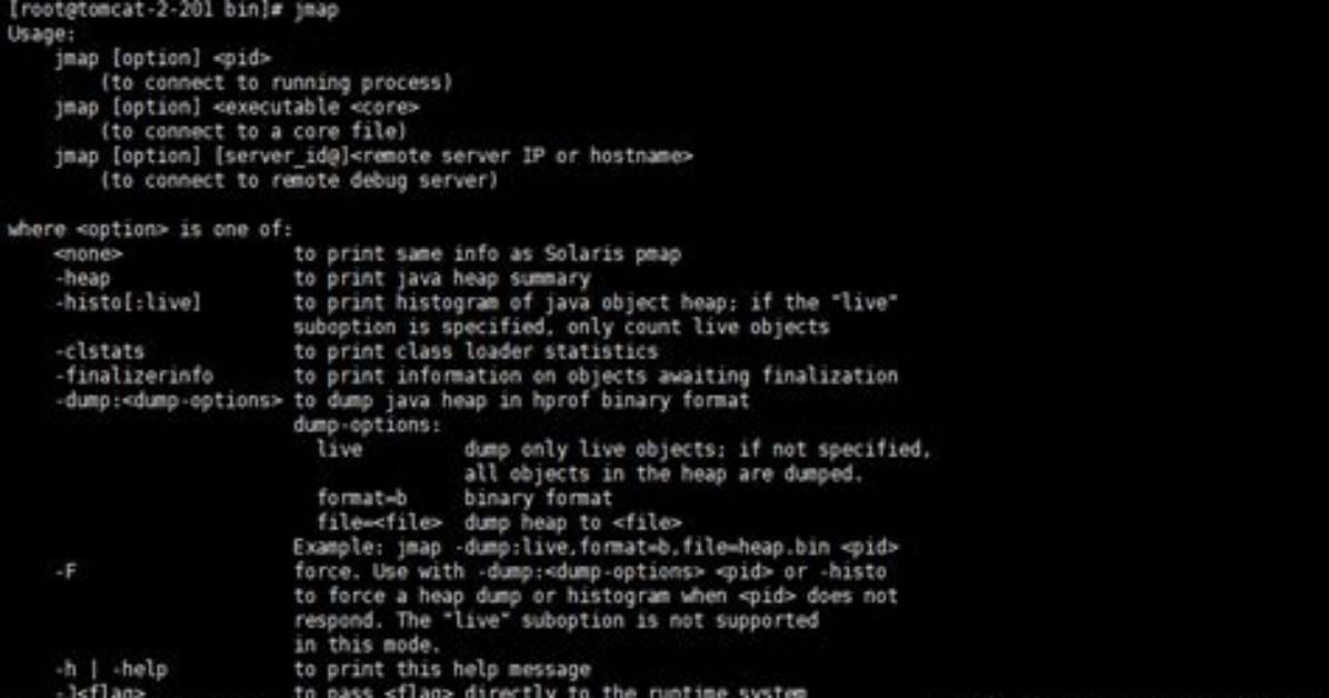 Jmap Command Not Found