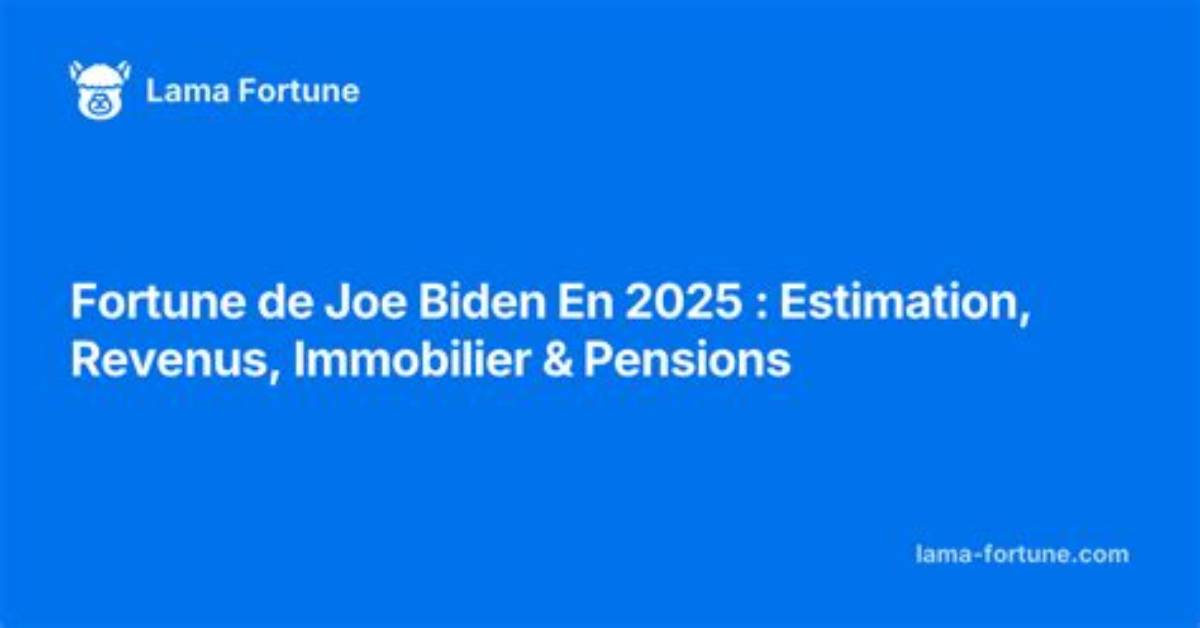 Joe Biden Fortune