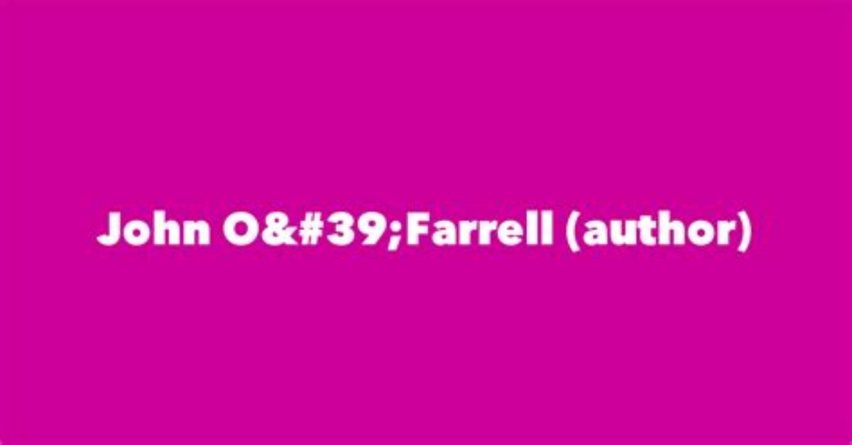 John O’farrell (Author)