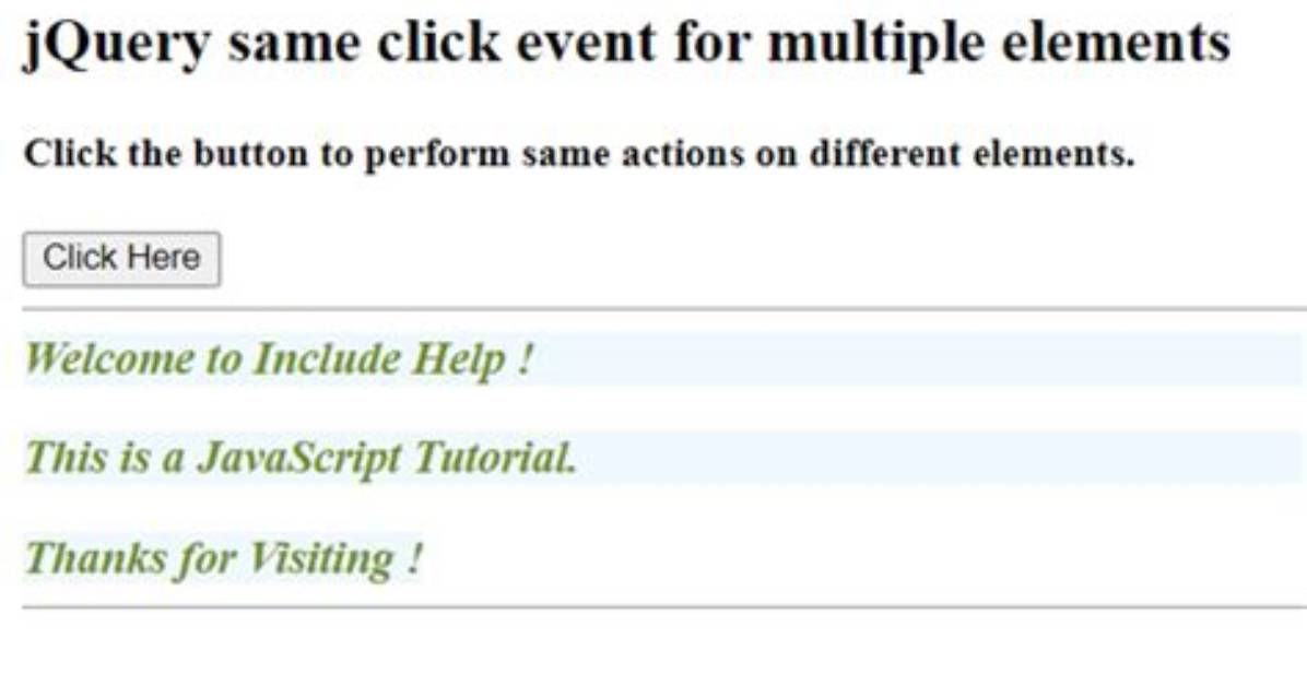 JQuery $(". Class"). Click(); - Multiple Elements, Click Event Once