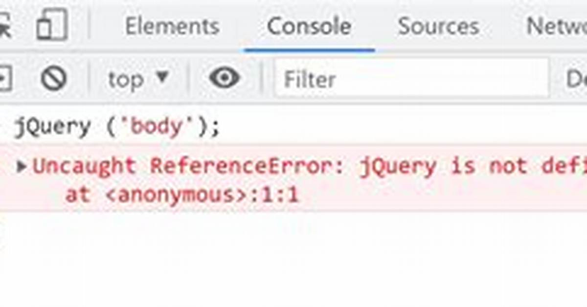 Jquery - $ Is Not Defined