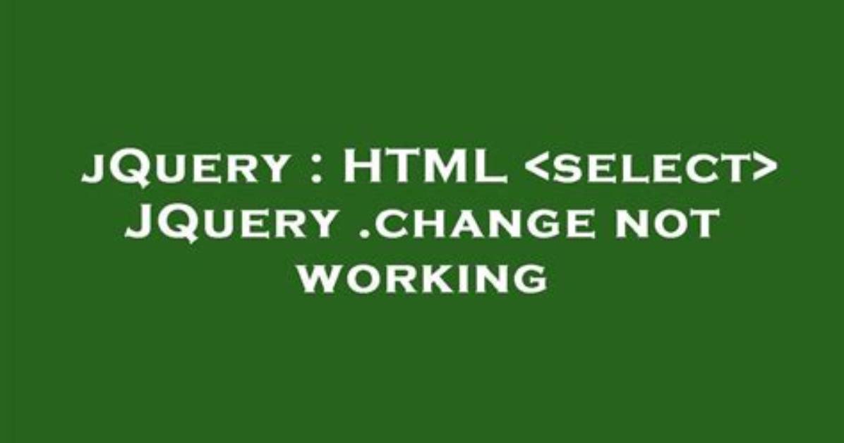 Jquery Not Working to Change Inner Html?