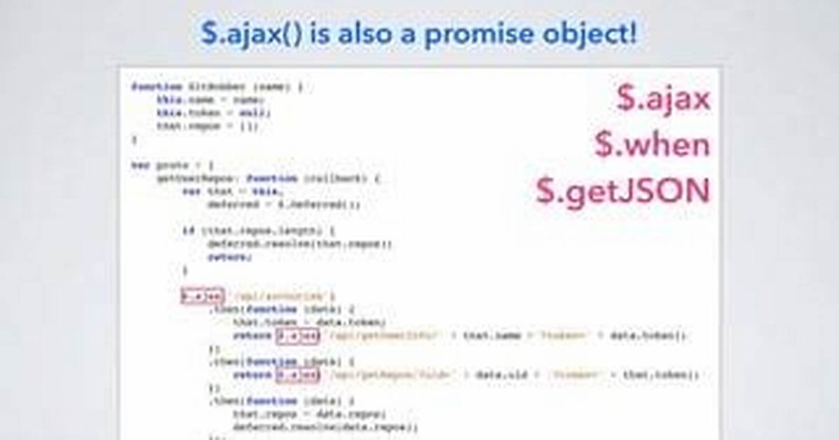 JQuery Promise with getJSON and Callback