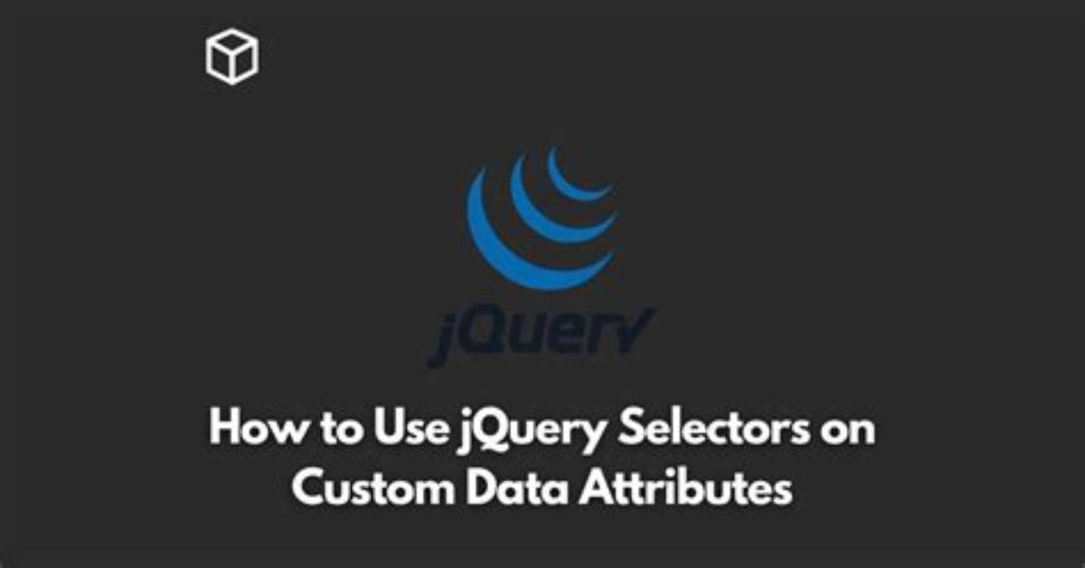 JQuery Selectors on Custom Data Attributes Using Html5
