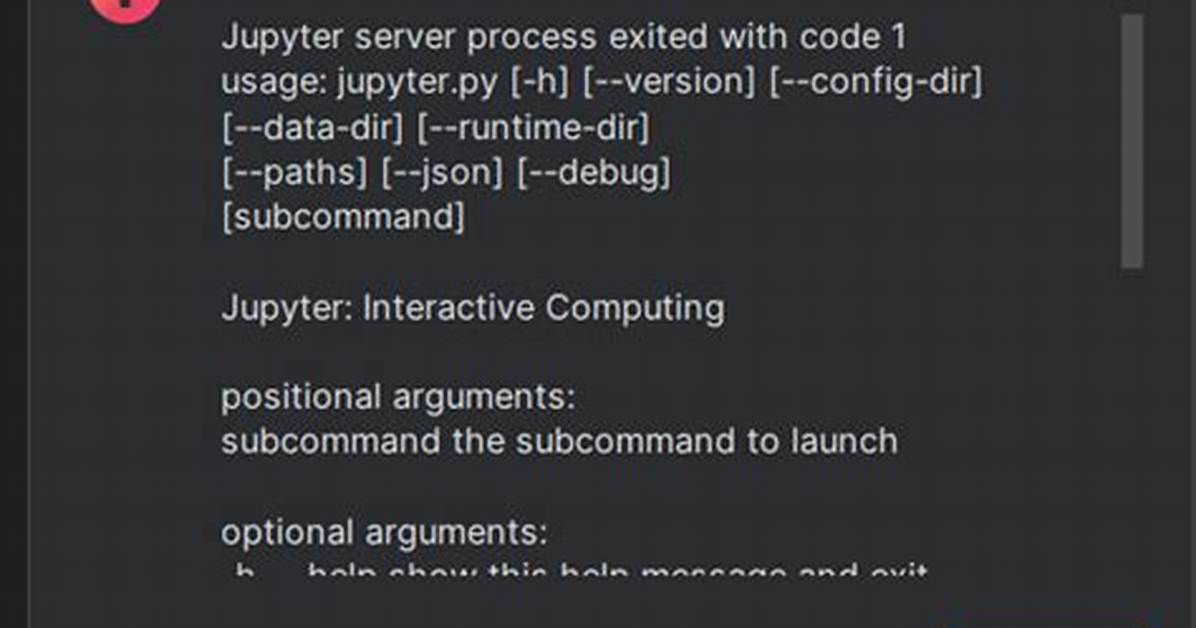 Jupyter Notebook Does Not Run in Pycharm