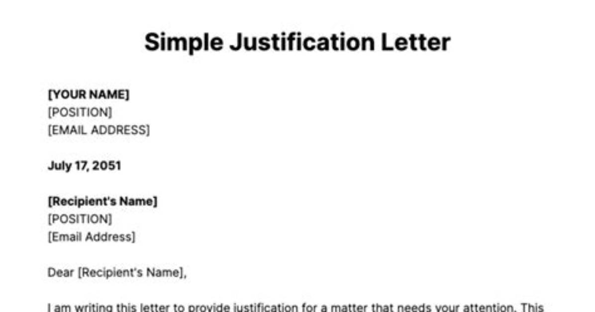 Justification - How to Discuss