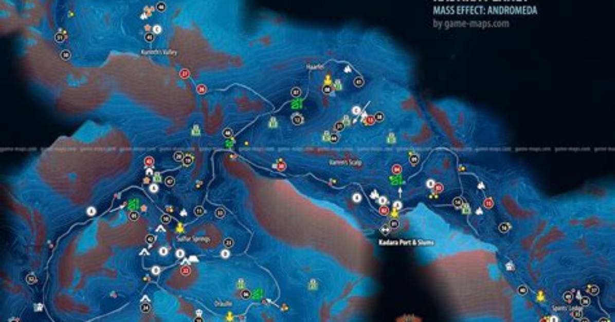 Kadara, Mass Effect: Andromeda Map