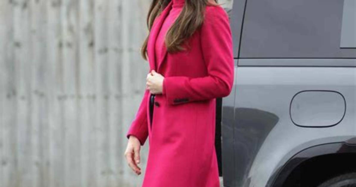 Kate Middleton Wore Flared Pants and a Pink Turtleneck