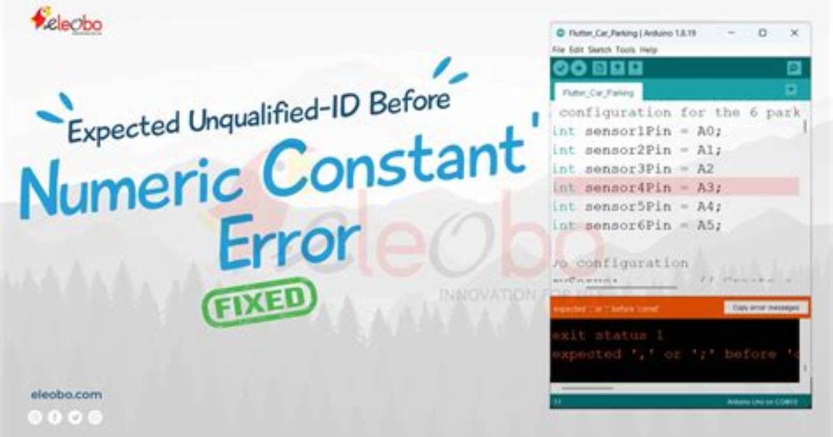 Keep Getting Error: Expected Unqualified Id at End of Input- C++