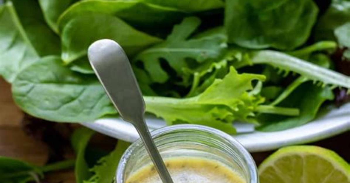 Key Lime Vinaigrette Perfect on Cobb Salad