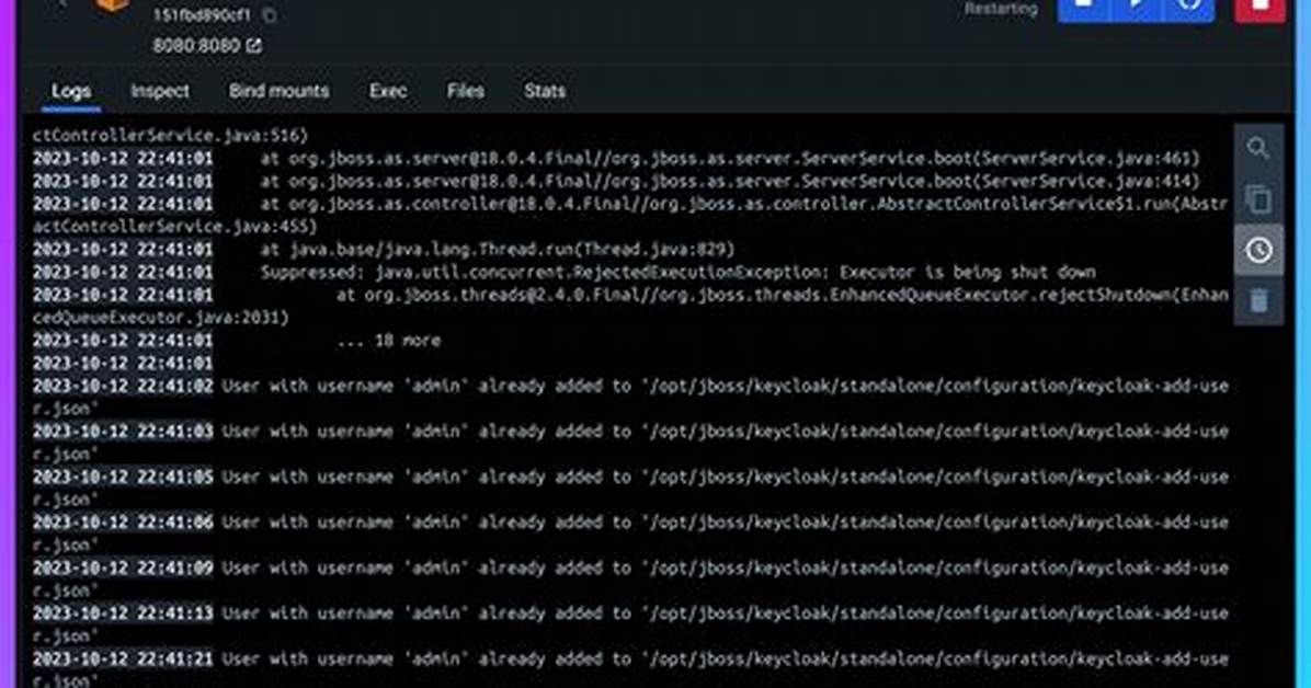 Keycloak Container Ignoring Db_Addr Option
