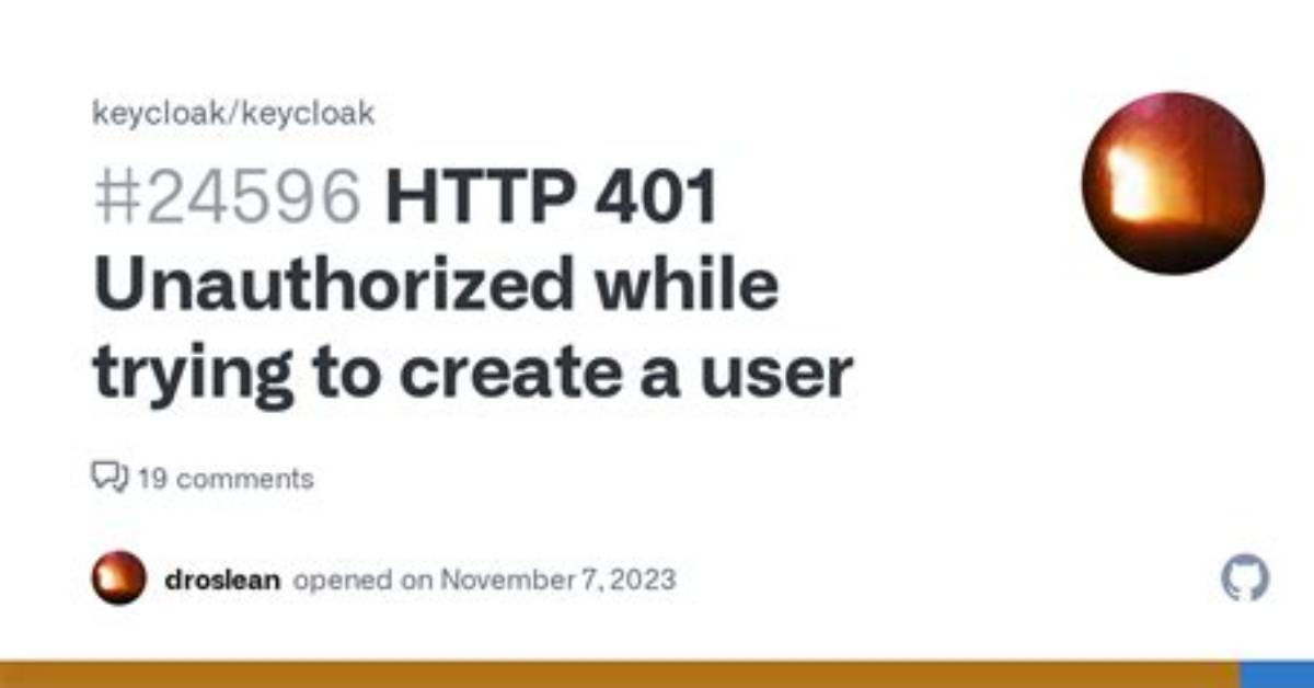 Keycloak Http 401 Unauthorized While Creating New User Using Spring Boot Service