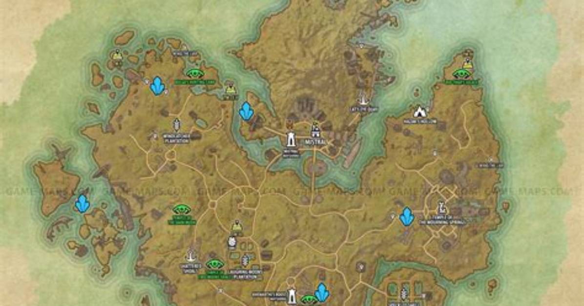 Khenarthi's Roost Map - the Elder Scrolls Online (Eso)