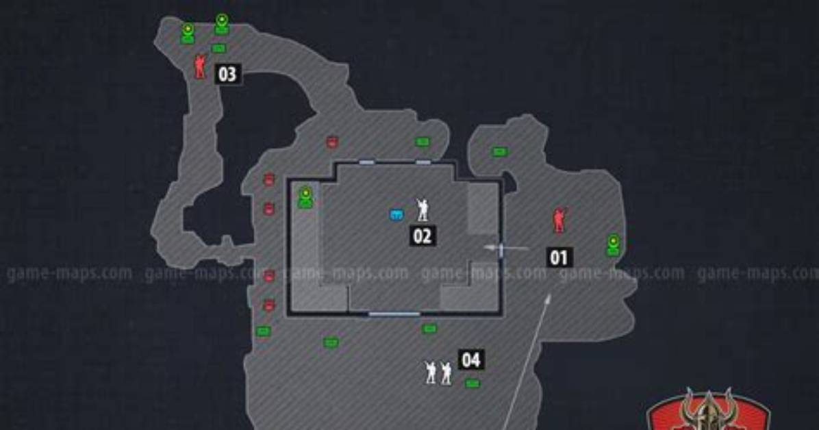 Knox Bison Ranch Map with Walkthrough