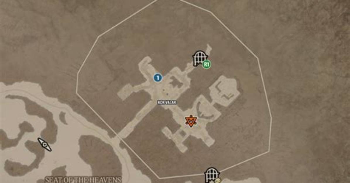 Kor Valar Map for Diablo 4