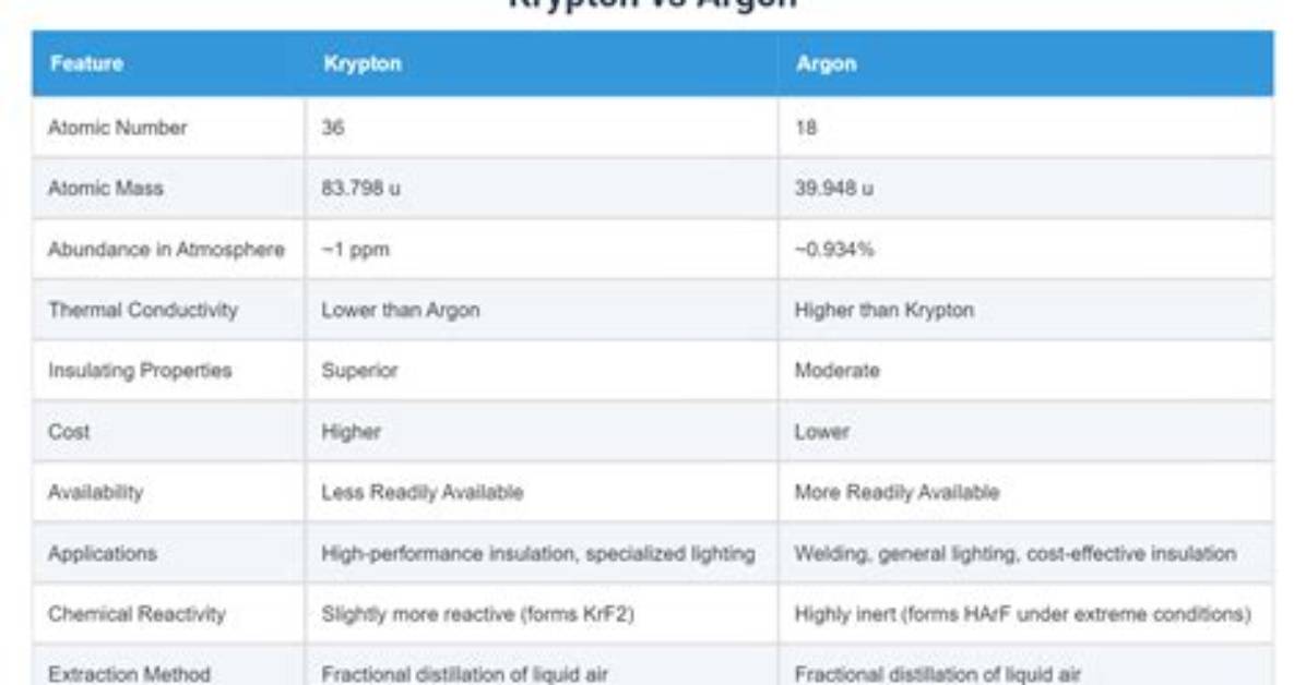 Krypton vs Argon