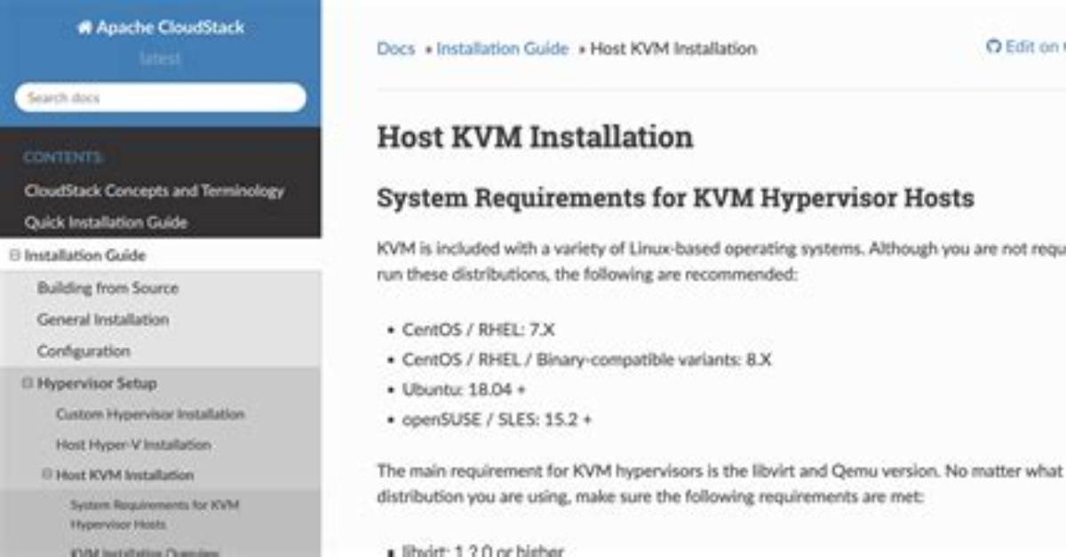 Kvm Installation & Prerequisite