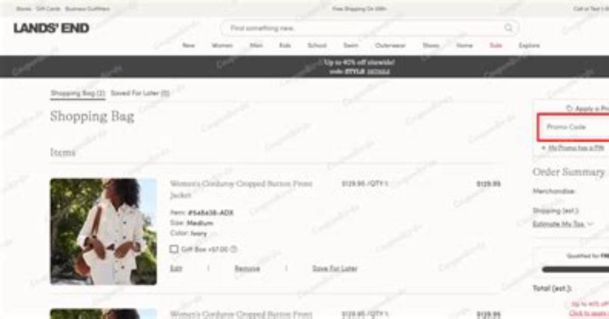 Lands End Discount Code, Can I Use Two Promo Codes at Lands End?