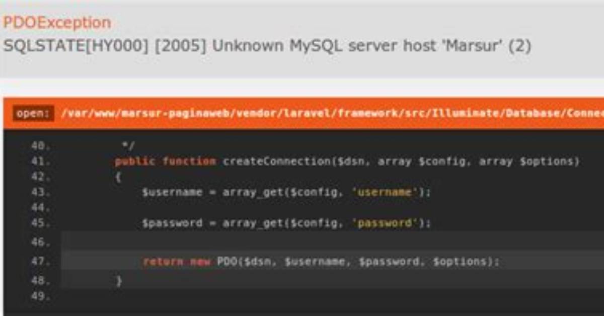 Laravel Migration Throws "Sqlstate[Hy000] [2002] Php_Network_Getaddresses" Exception