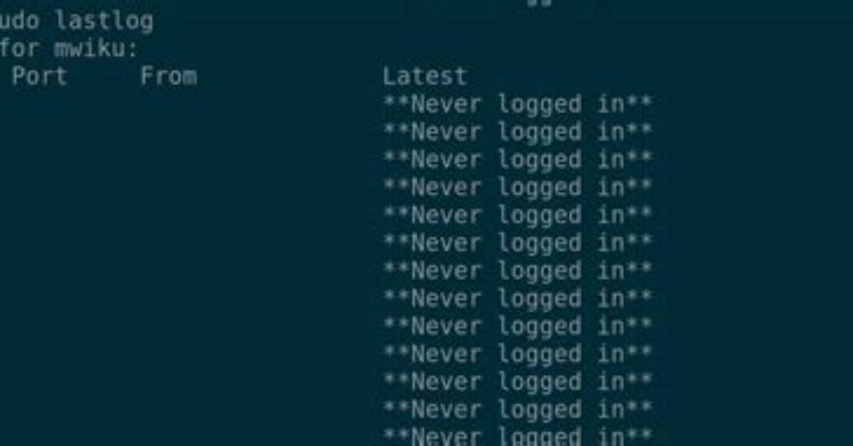 Lastlog Command Output Contains Duplicate Lines