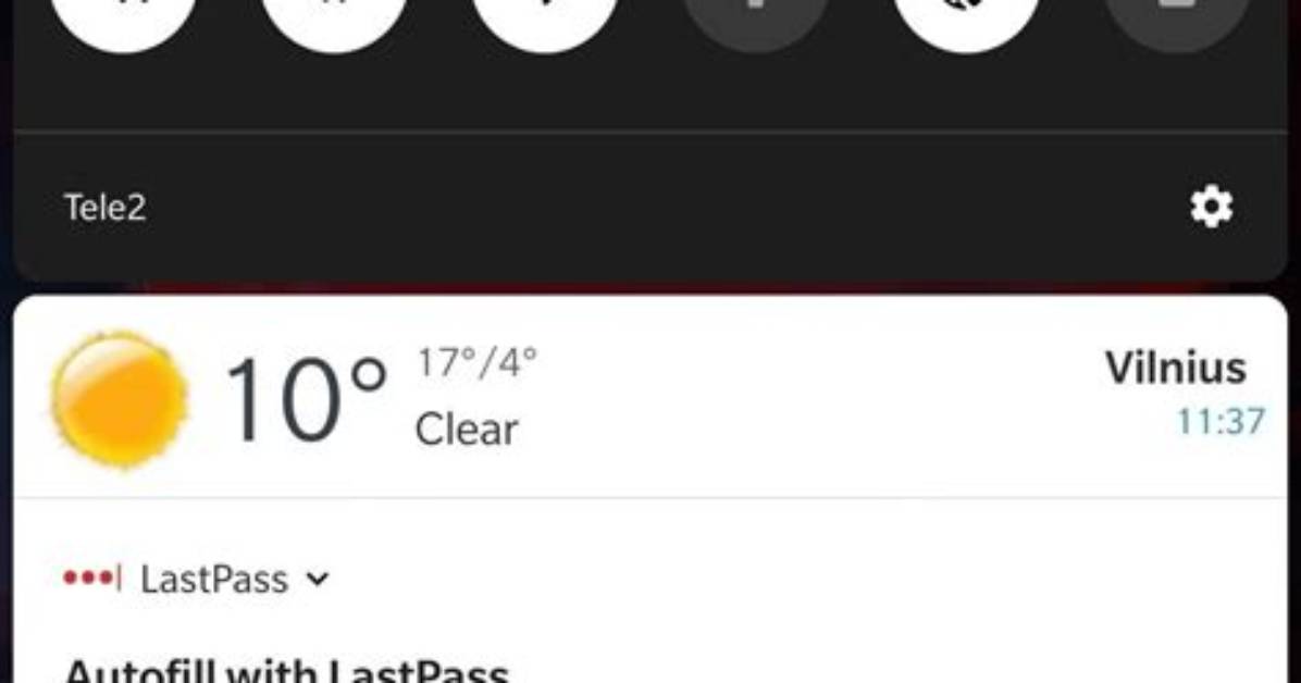 Lastpass and the Notification Bar