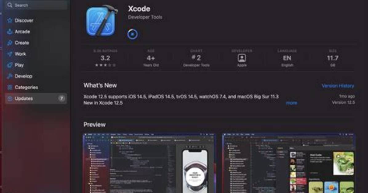 Latest Version of Xcode Stuck on Installation (12.5)