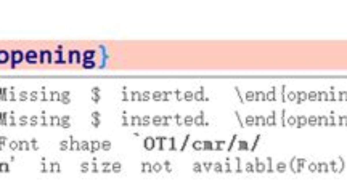 Latex Displaying This Error Missing $ Inserted [Closed]