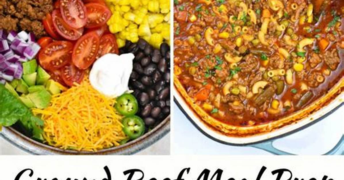 Lean Ground Beef Meal Prep