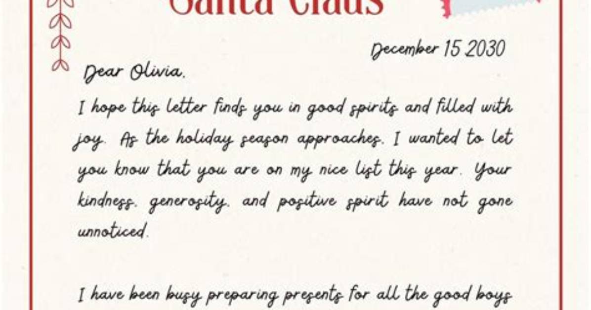 Letter from Santa