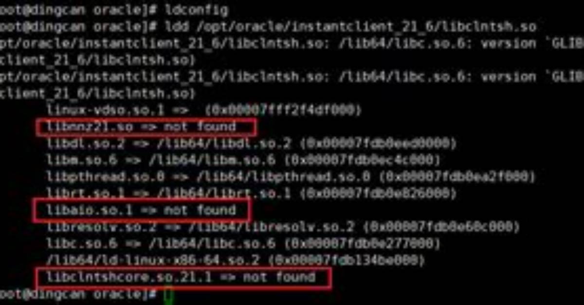 Libclntsh. So.12.1: Cannot Open Shared Object File Error When Running Sample of Node-Oracledb