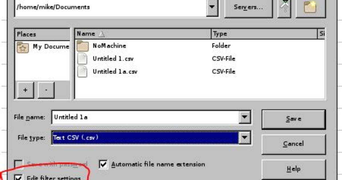 Libreoffice Calc Not Offering Full Csv Export Options