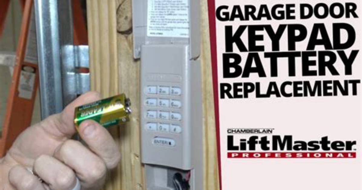 Liftmaster Keypad Battery Replacement