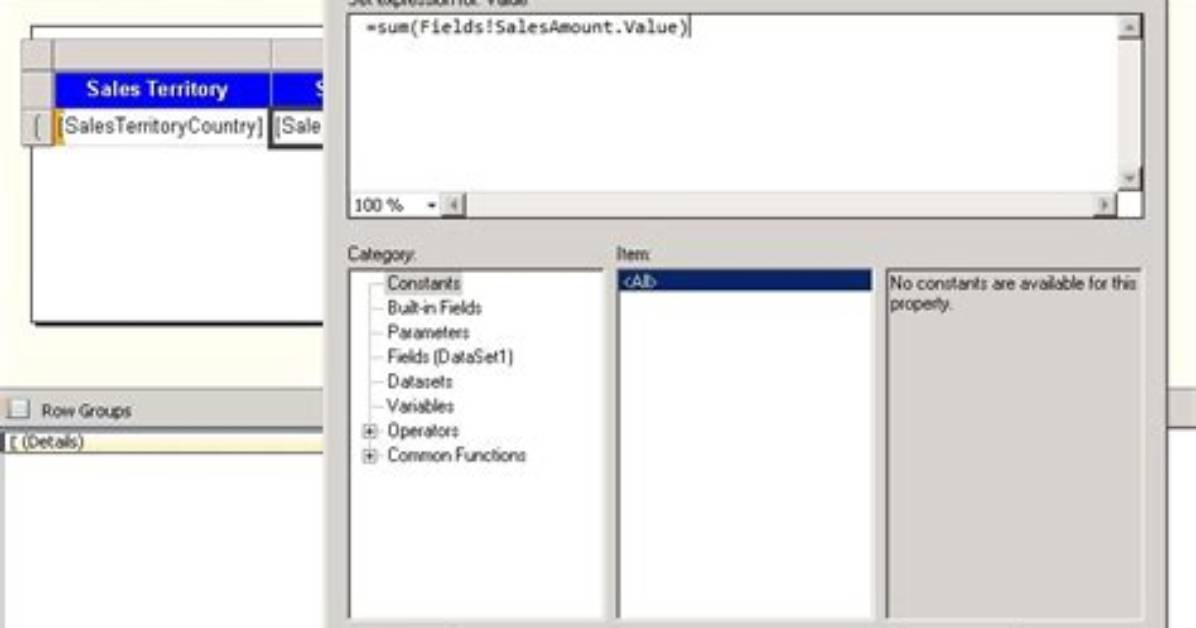 Line Break in Ssrs Expression