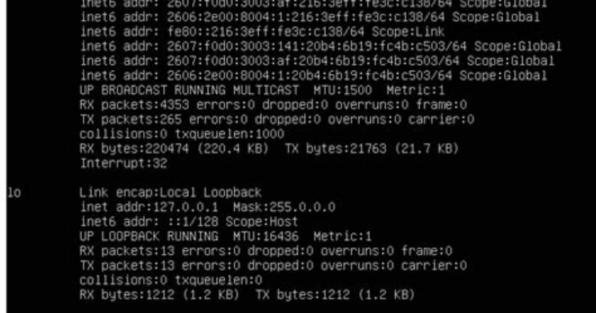 Linux Web Server Cannot Ping Localhost or Anything on the Internet