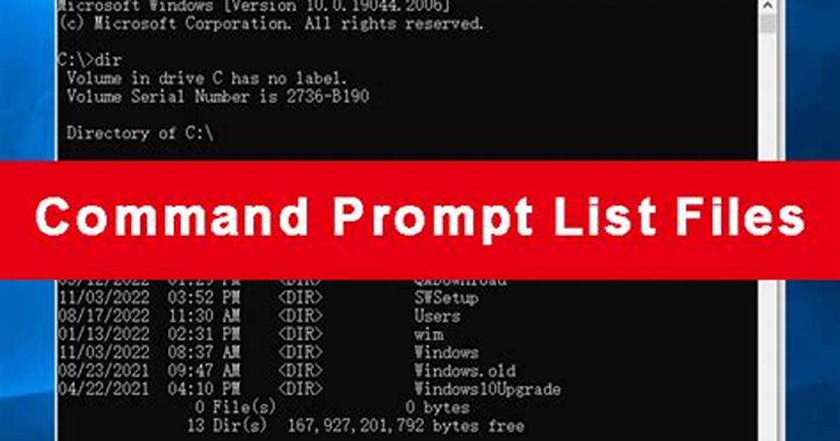 List Files with Path Using Windows Command Line
