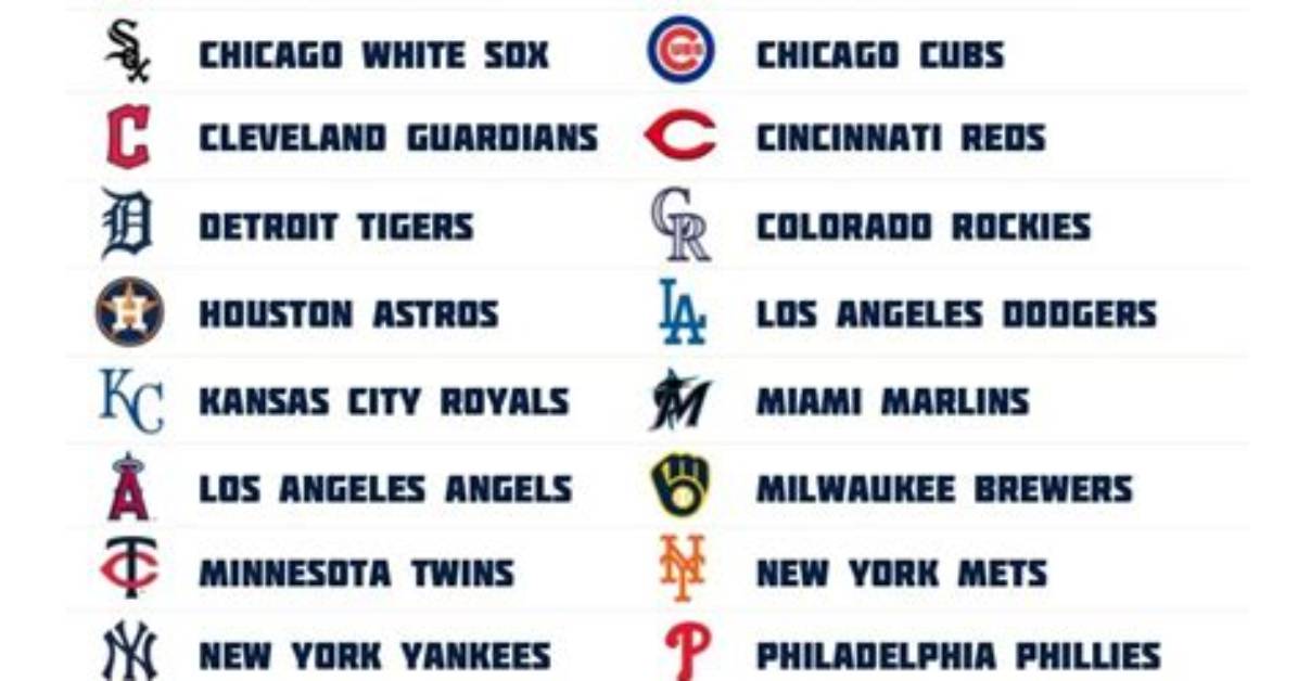 List of Mlb Teams