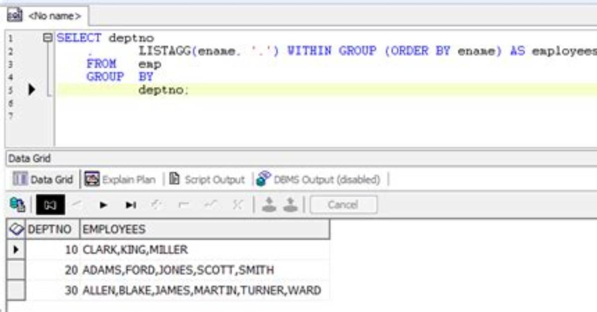 Listagg in Sqlserver