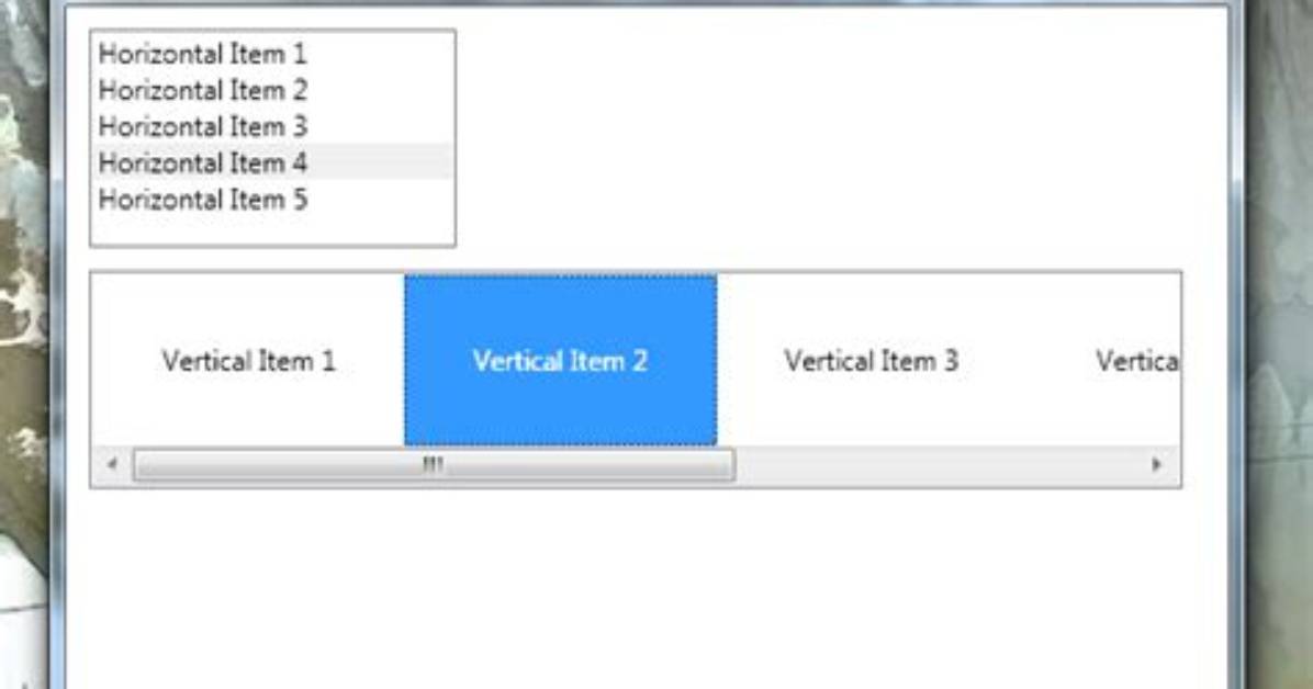 Listbox Items Orientation to Horizontal