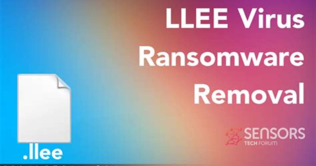 Llee Virus (. Llee File) Ransomware — Fix & Decrypt Data