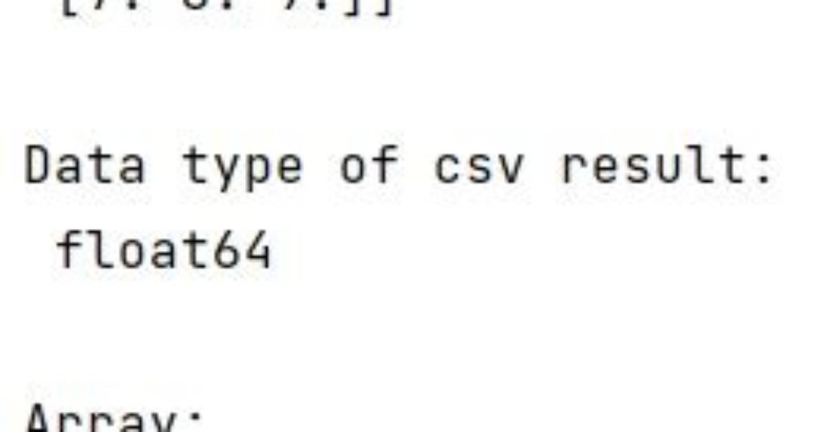 Load Csv into 2D Matrix with Numpy for Plotting
